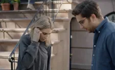 Diana with Ben: "I was kind of thinking about other romantic comedies. Annie Hall, for example."